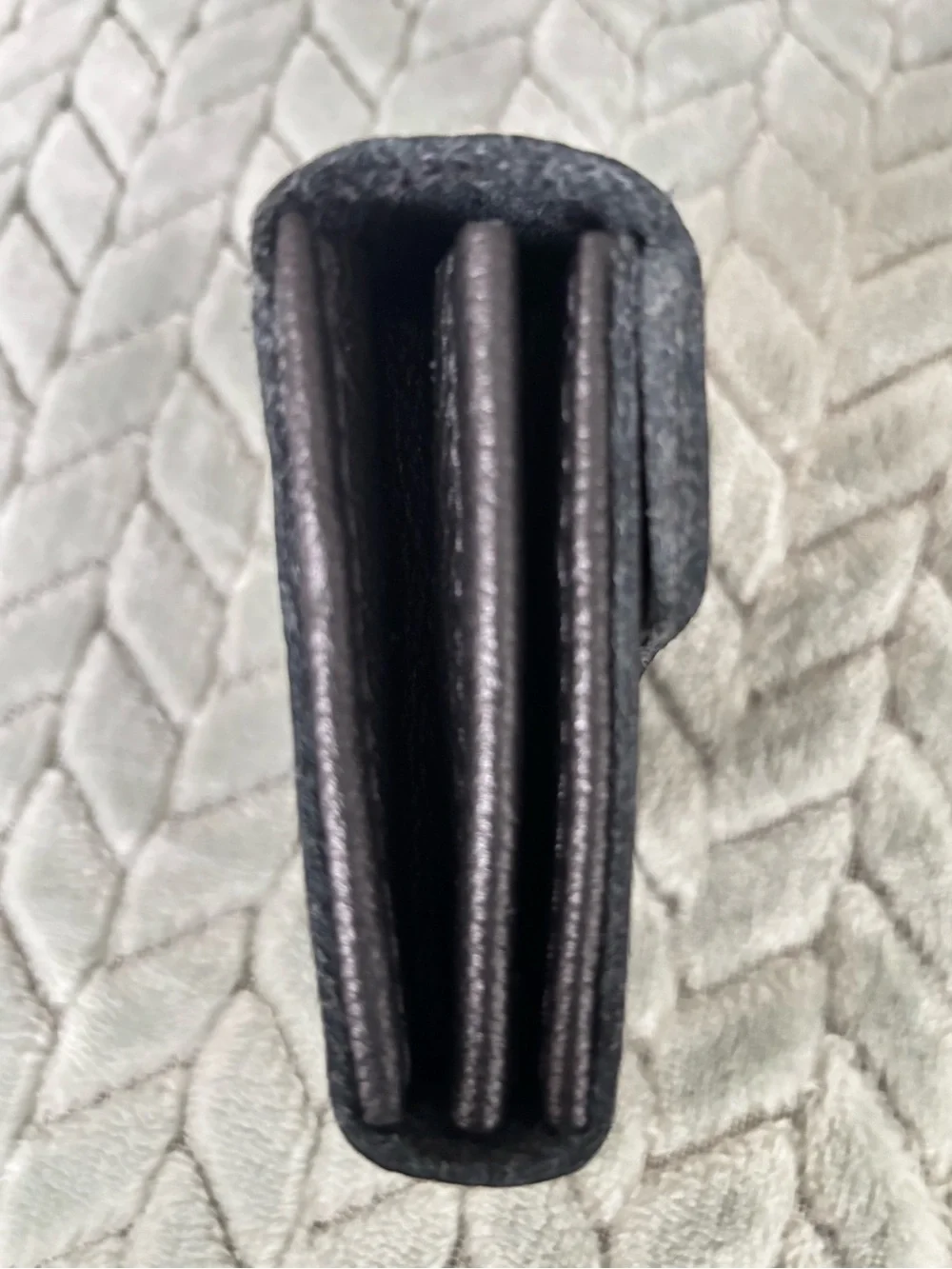 PLG SMALL BLACK PEBBLED LEATHER BOZEMAN WALLET